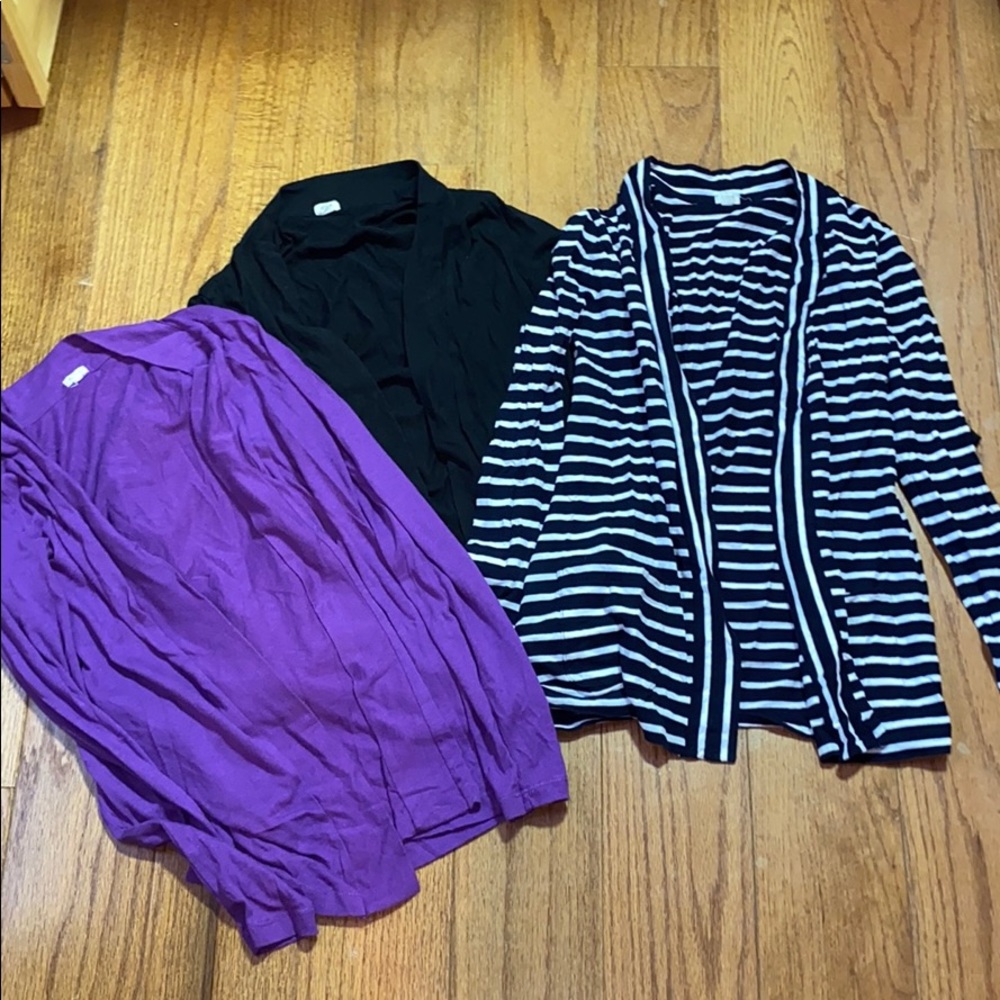 2/$20 Jcrew long sleeve open cardigan lot